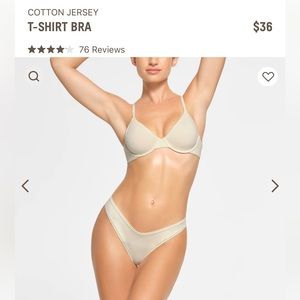 SKIMs cotton jersey Tshirt bra